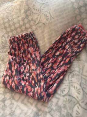 Girls Cuddl Duds Multi Colored Animal-Print Fleece Pajama Pants 😴
